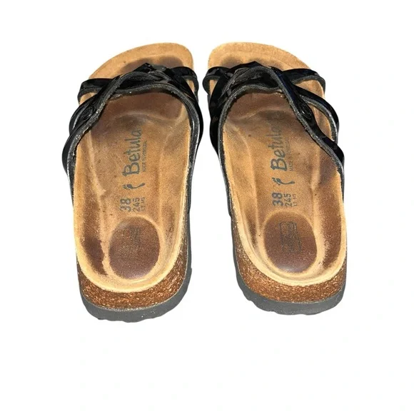 Birkenstock Betula Vinja Black Patent Sandals Size 38 (US 7) - Picture 4 of 8